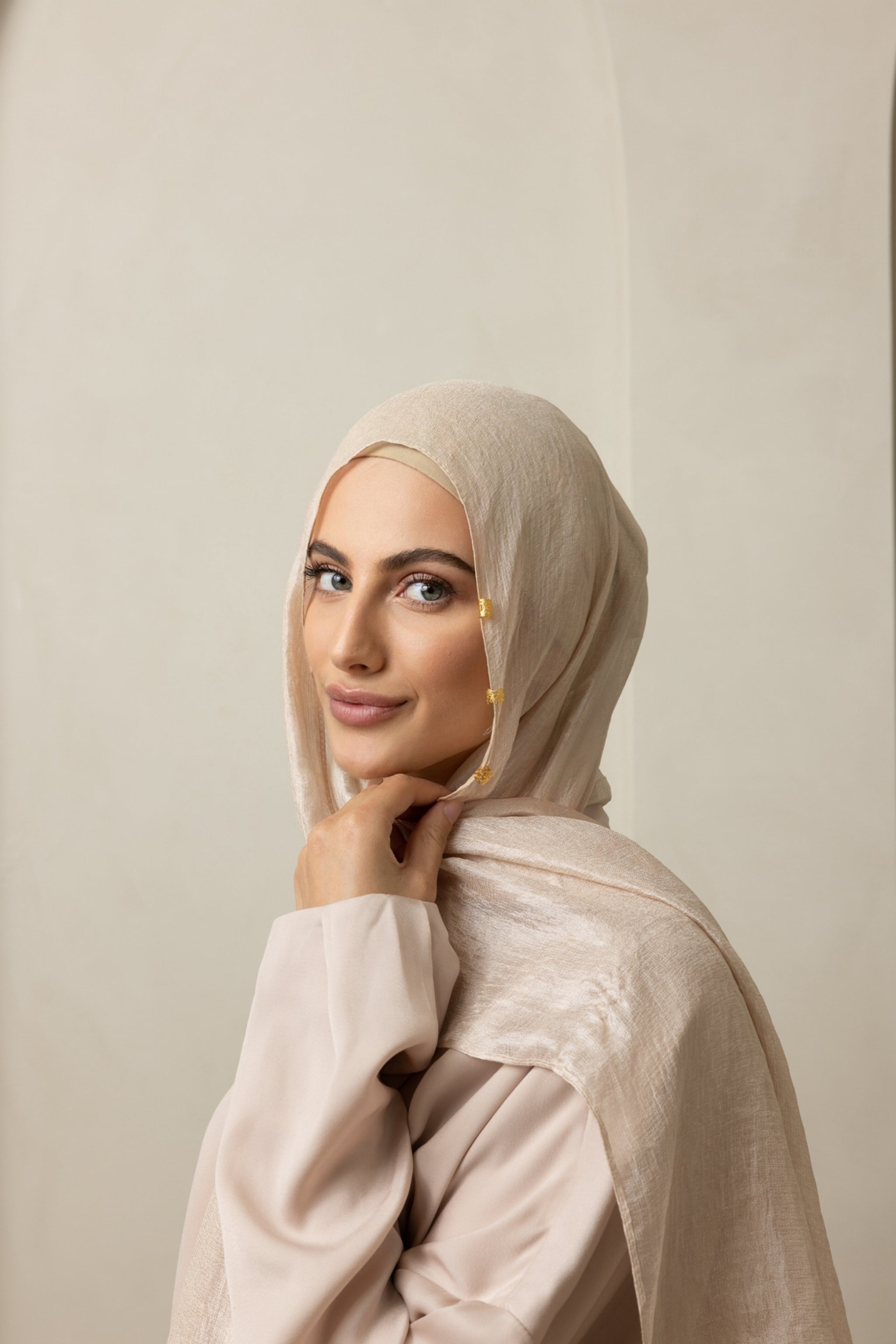 gold hijab